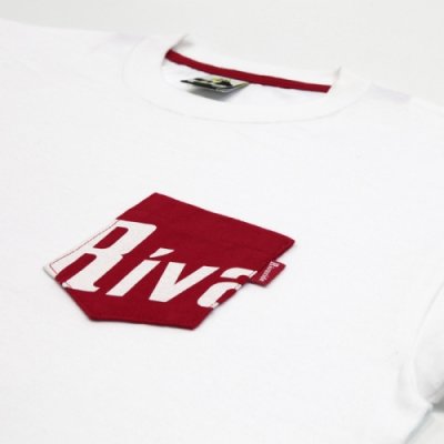 画像1: 【RIVAXIDE】 RIVAXIDE 'LOGO Pocket' T-shirt (WHITE)