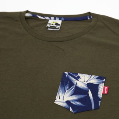 画像1: 【RIVAXIDE】 RIVAXIDE 'Strelitzia Pocket' T-shirt (OLIVE)