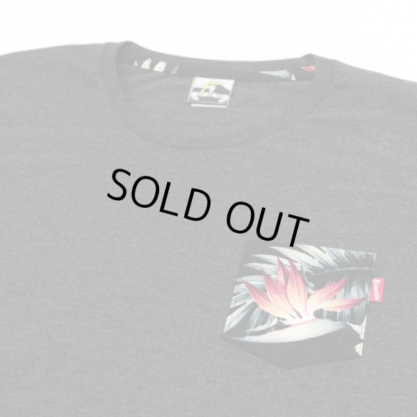 画像2: 【RIVAXIDE】 RIVAXIDE 'Strelitzia Pocket' T-shirt (HEATHER BLACKxBLACK) (2)