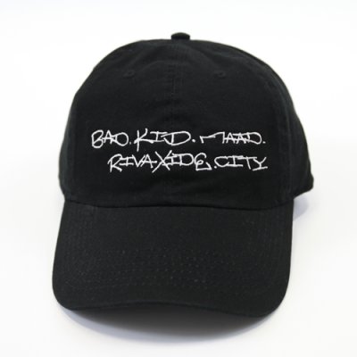 画像1: 【RIVAXIDE】 RIVAXIDE 'MAAD RIVAXIDE CITY' CAP (BLACK)
