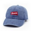 画像1: 【RIVAXIDE】 RIVAXIDE 'CONVEX LOGO' DENIM CAP (LIGHT INDIGO) (1)