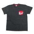 画像2: 【RIVAXIDE】 RIVAXIDE 'LOGO Pocket' T-shirt (Heather Black) (2)