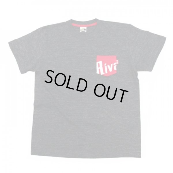 画像2: 【RIVAXIDE】 RIVAXIDE 'LOGO Pocket' T-shirt (Heather Black) (2)
