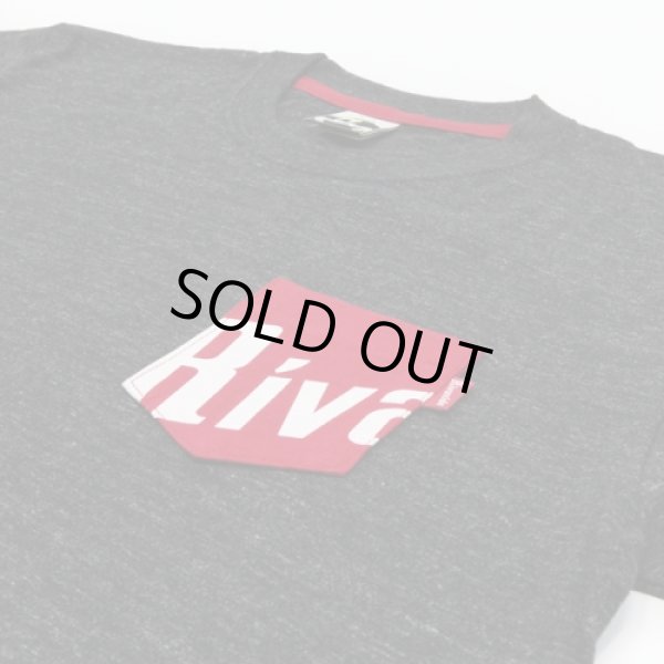 画像4: 【RIVAXIDE】 RIVAXIDE 'LOGO Pocket' T-shirt (Heather Black) (4)