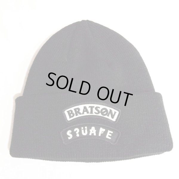 画像1: 【SQUARE】 BRATSON×SQAR COLLABO KNIT CAP "LOGO DESIGN" (1)