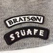 画像2: 【SQUARE】 BRATSON×SQAR COLLABO KNIT CAP "LOGO DESIGN" (GRAY) (2)