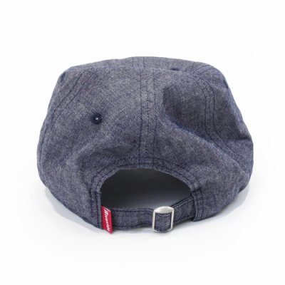 画像1: 【RIVAXIDE】 RIVAXIDE 'CONVEX LOGO' WASH DENIM CAP (STEELxDEEP BLUE)