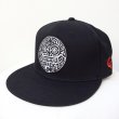 画像1: 【CRACKLIMB】GAZE×CRACK SNAPBACK CAP (BLACK) (1)