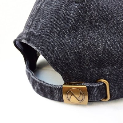 画像2: 【CRACKLIMB】 NF BOX LOGO DENIM 6 PANEL CAP (BLACK)