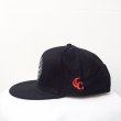 画像4: 【CRACKLIMB】GAZE×CRACK SNAPBACK CAP (BLACK) (4)