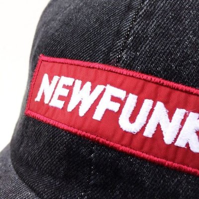 画像3: 【CRACKLIMB】 NF BOX LOGO DENIM 6 PANEL CAP (BLACK)