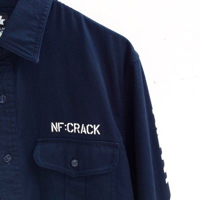 画像2: 【CRACKLIMB】C.M.N.D MILITARY SHIRT (NAVY)