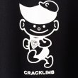 画像3: 【CRACKLIMB】 クラッ君 TEE (BLACK) (3)