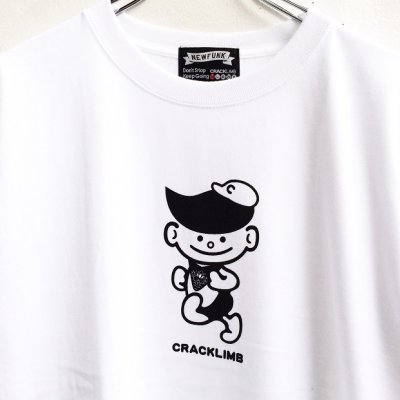 画像1: 【CRACKLIMB】 クラッ君 TEE (WHITE)