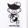 画像3: 【CRACKLIMB】 クラッ君 TEE (WHITE) (3)