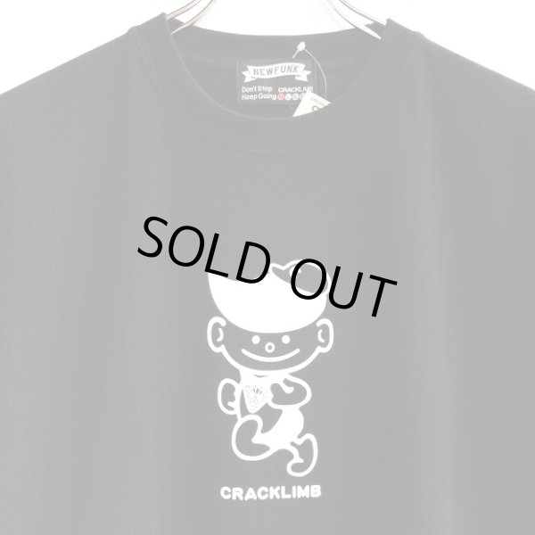 画像2: 【CRACKLIMB】 クラッ君 TEE (BLACK) (2)