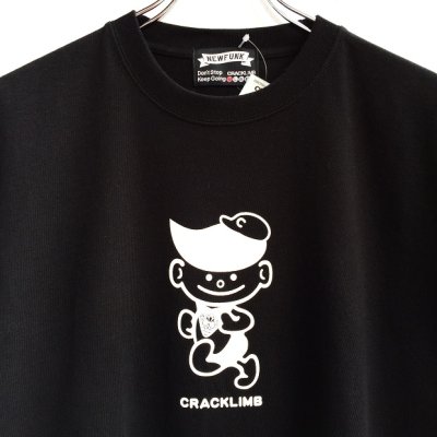 画像1: 【CRACKLIMB】 クラッ君 TEE (BLACK)