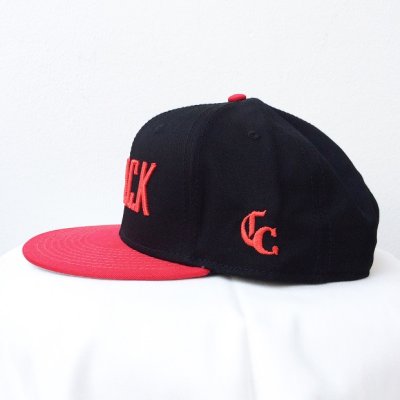 画像2: 【CRACKLIMB】 CRACK SNAPBACK CAP (BLACK×RED)