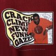 画像2: 【CRACKLIMB】 GAZE×CRACK / BIZ TEE (WINE) (2)