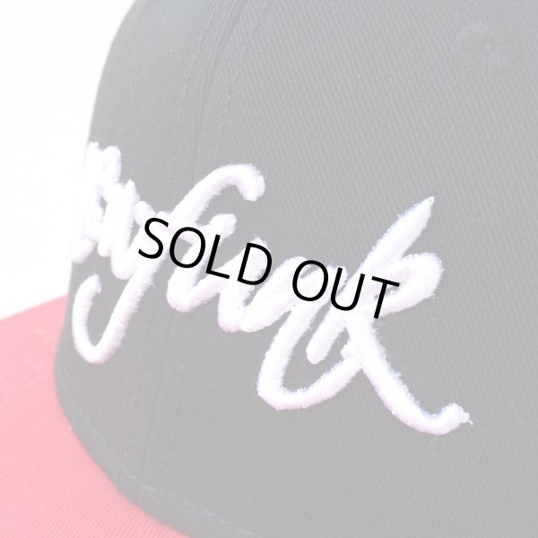 画像3: 【CRACKLIMB】 newfunk SNAPBACK CAP (BLACK×RED) (3)