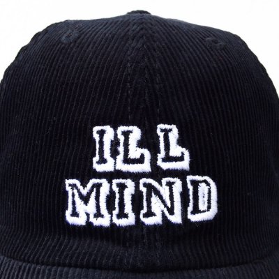 画像1: 【CRACKLIMB】 ILL MIND CORDUROY 6 PANEL CAP (BLACK)