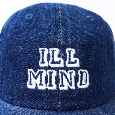 画像1: ＊SALE＊【CRACKLIMB】 ILL MIND DENIM 6 PANEL CAP (INDIGO)