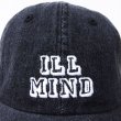 画像2: 【CRACKLIMB】 ILL MIND DENIM 6 PANEL CAP (BLACK DENIM) (2)