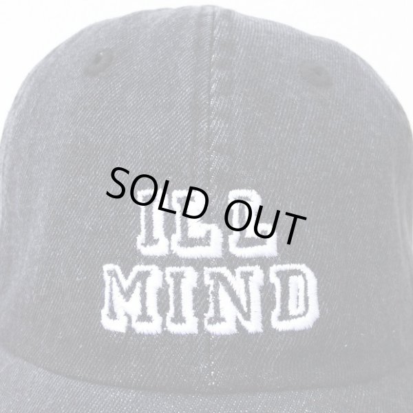 画像2: 【CRACKLIMB】 ILL MIND DENIM 6 PANEL CAP (BLACK DENIM) (2)