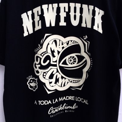 画像1: 【CRACKLIMB】 ONE HAND TEE (BLACK)