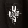 画像3: 【LIBE BRAND×ESOW】WOM CROSS POCKET TEE (BLACK) (3)