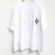 画像1: 【LIBE BRAND×ESOW】WOM CROSS POCKET TEE (WHITE) (1)