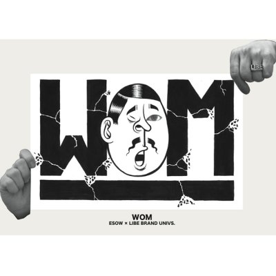 画像2: 【LIBE BRAND×ESOW】WOM EYE TEE (BLACK)