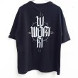 画像2: 【LIBE BRAND×ESOW】WOM CROSS POCKET TEE (BLACK) (2)