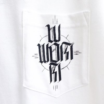 画像1: 【LIBE BRAND×ESOW】WOM CROSS POCKET TEE (WHITE)