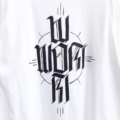 画像2: 【LIBE BRAND×ESOW】WOM CROSS POCKET TEE (WHITE)