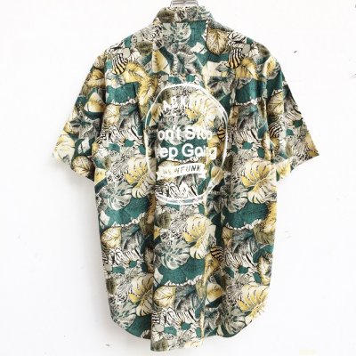 画像1: 【CRACKLIMB】 BOTANICAL PATTERN SHIRT (B/G)