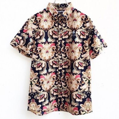 画像1: 【CRACKLIMB】 BOTANICAL PATTERN SHIRT (N/Y)