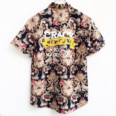 画像2: 【CRACKLIMB】 BOTANICAL PATTERN SHIRT (N/Y)