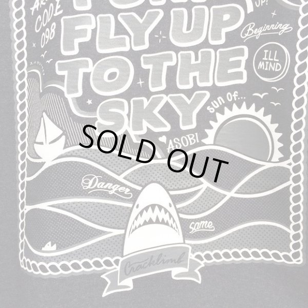 画像6: 【CRACKLIMB】 FLY UP TEE (Heather Navy) (6)