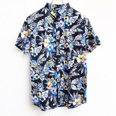 画像1: 【CRACKLIMB】FLOUR PATTERN SHIRT (BLU)