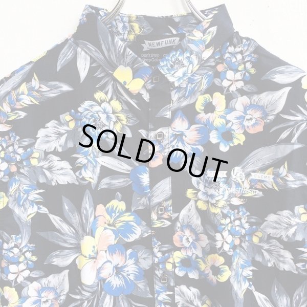 画像3: 【CRACKLIMB】FLOUR PATTERN SHIRT (BLU) (3)