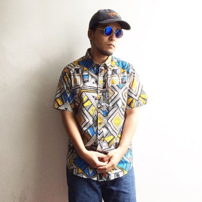 画像1: 【CRACKLIMB】MIX PATTERN SHIRT