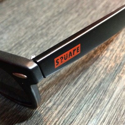 画像1: 【SQUARE】 BOX LOGO SUNGLASS (BLACK)