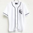 画像1: 【CRACKLIMB】SOUTH V.I.P. BASEBALL SHIRT (WHITE) (1)