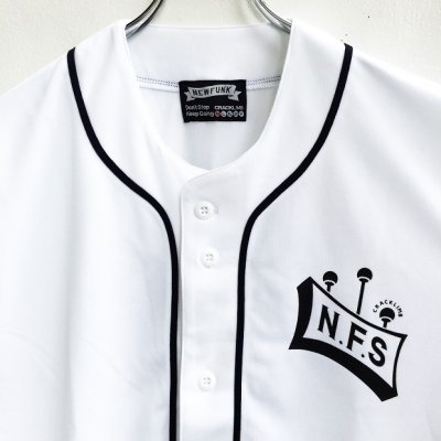 画像1: 【CRACKLIMB】SOUTH V.I.P. BASEBALL SHIRT (WHITE)