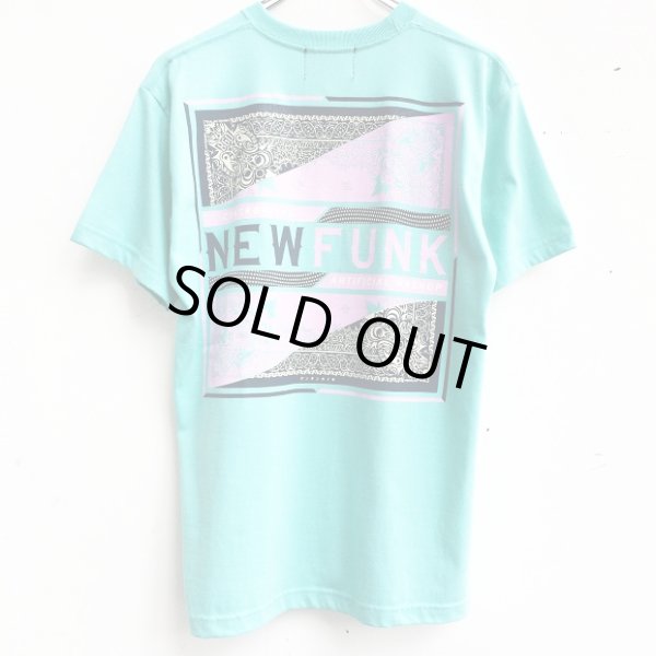 画像1: 【CRACKLIMB】PAISLEY BANDANA TEE (LIGHT MINT) (1)