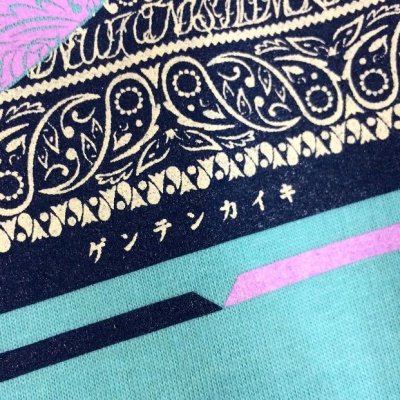 画像2: 【CRACKLIMB】PAISLEY BANDANA TEE (LIGHT MINT)