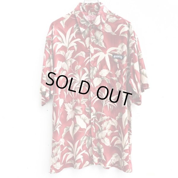 画像1: Botanical Aloha Shirt (RED) (1)