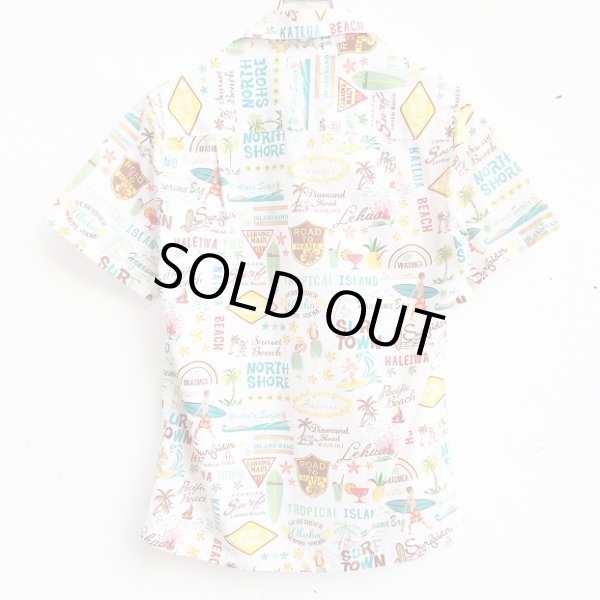 画像2: ALOHA CARTOON SHIRT (WHITE) (2)