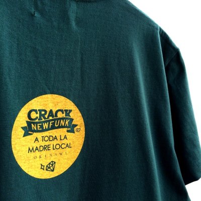 画像2: 【CRACKLIMB】 FLAG TEE (D.GREEN)